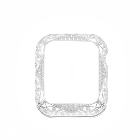 “Eyes” zircon case （silver）for Apple watch - Image 3