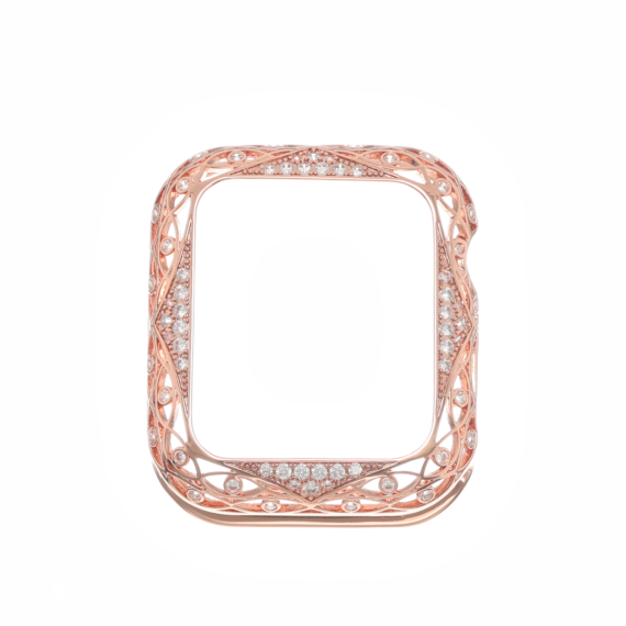 “Eyes” zircon case （rose gold）for Apple watch - Image 3